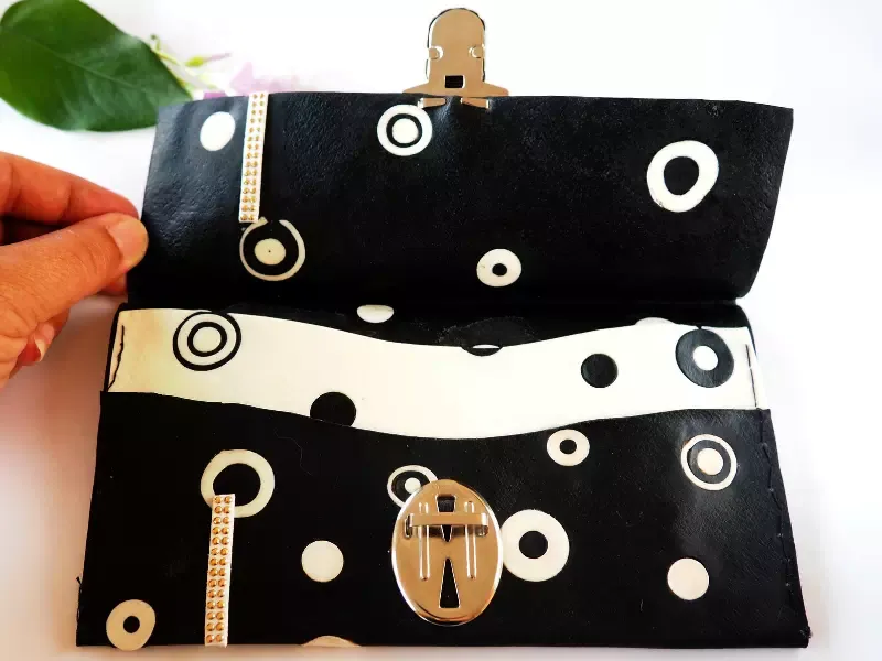 Porte feuille en Fimo leather effect