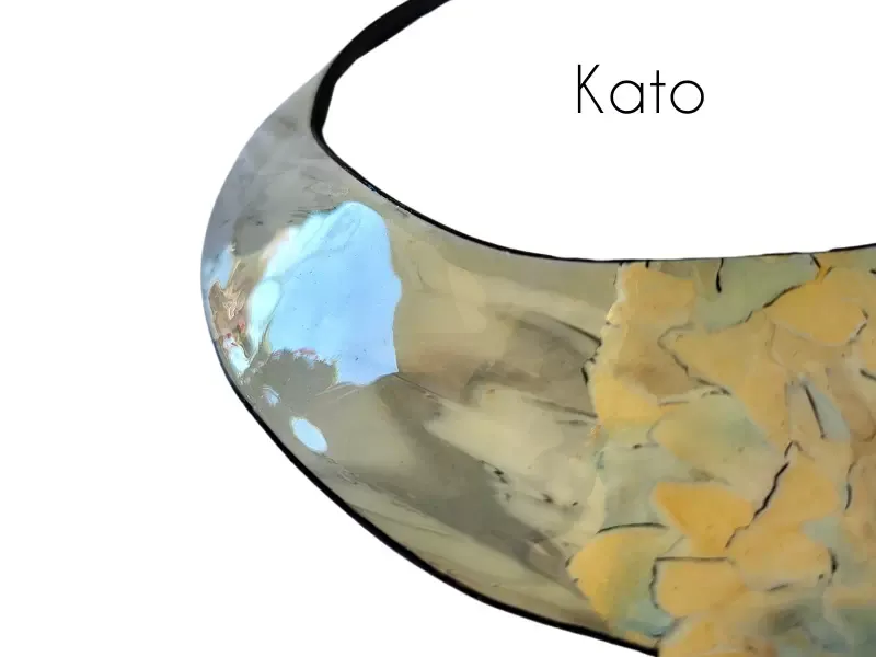 Vernis Croq tendances sur argile polymere Kato wacomo Com'une Alchimie