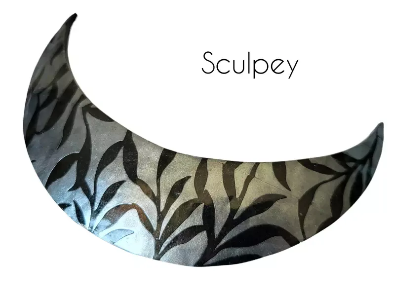 Vernis Croq tendances sur argile polymere Sculpey Comune Alchimie