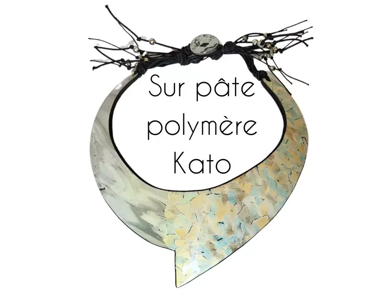 Vernis Croq tendances sur pâte polymere Kato Com'une Alchimie