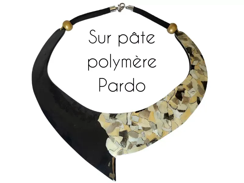 Vernis Croq tendances sur pâte polymere Pardo Com'une Alchimie