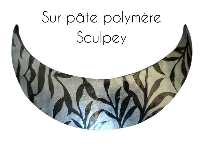 Vernis Croq tendances sur pâte polymere Sculpey Com'une Alchimie