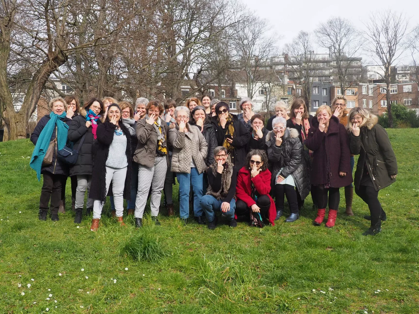 Stage-workshop-pate-polymere-Donna-Kato-finger-in-the-nose Groupe du stage de pâte polymère de Donna Kato à Liège en 2020
