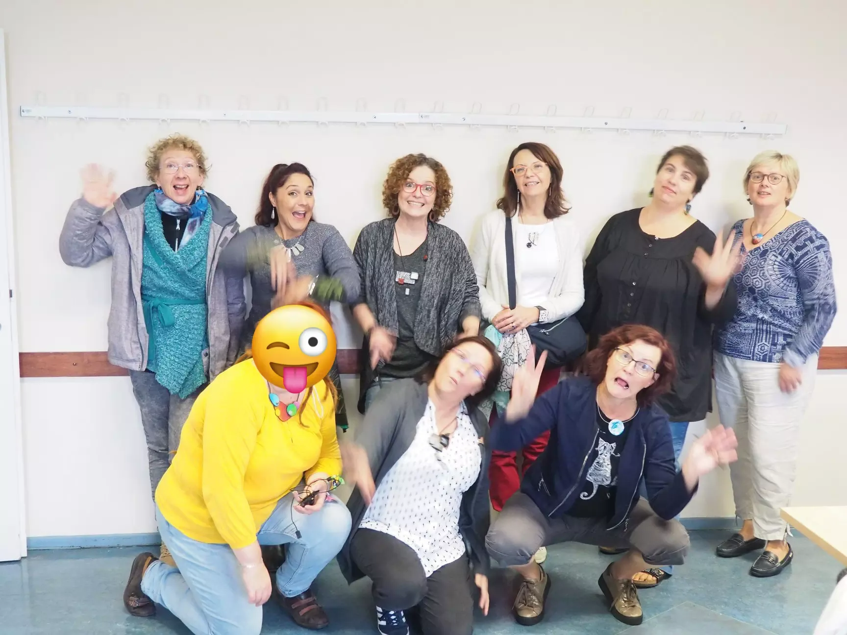 Workshop-stage-pate-polymere-Bettina-Welker polymer clay society Stage pâte polymère Bettina Welker Liège 2018 groupe