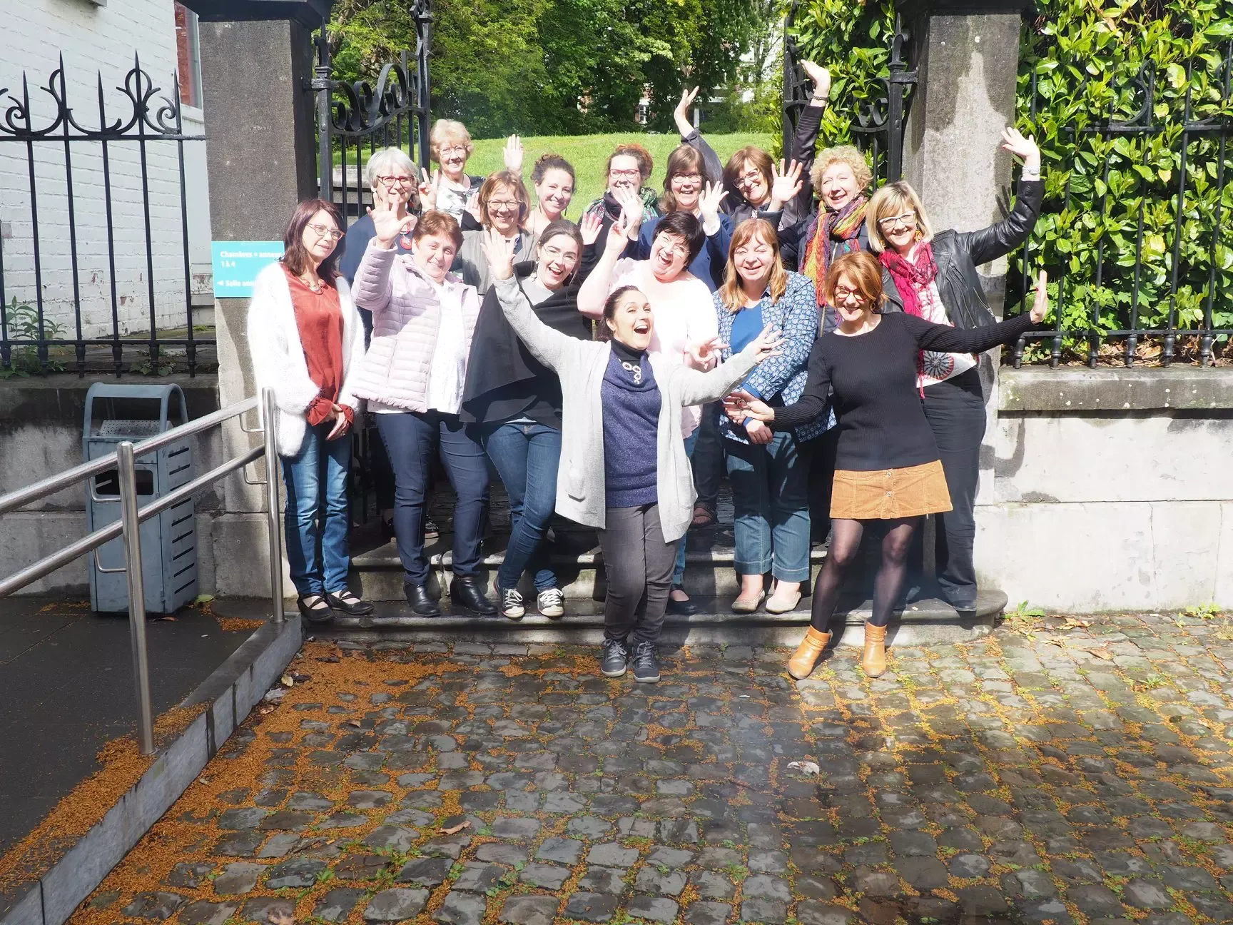 Workshop-stage-pate-polymere-Olga-Nicolas polymer clay society Workshop pâte polymère Olga Nicolas Liège 2019 groupe